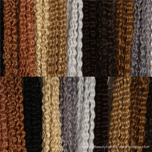 Long Curly Braiding Hair Synthetic 24inch 30inch 36inch Egyotian Water Wave Crochet Wavy Braiding Hair